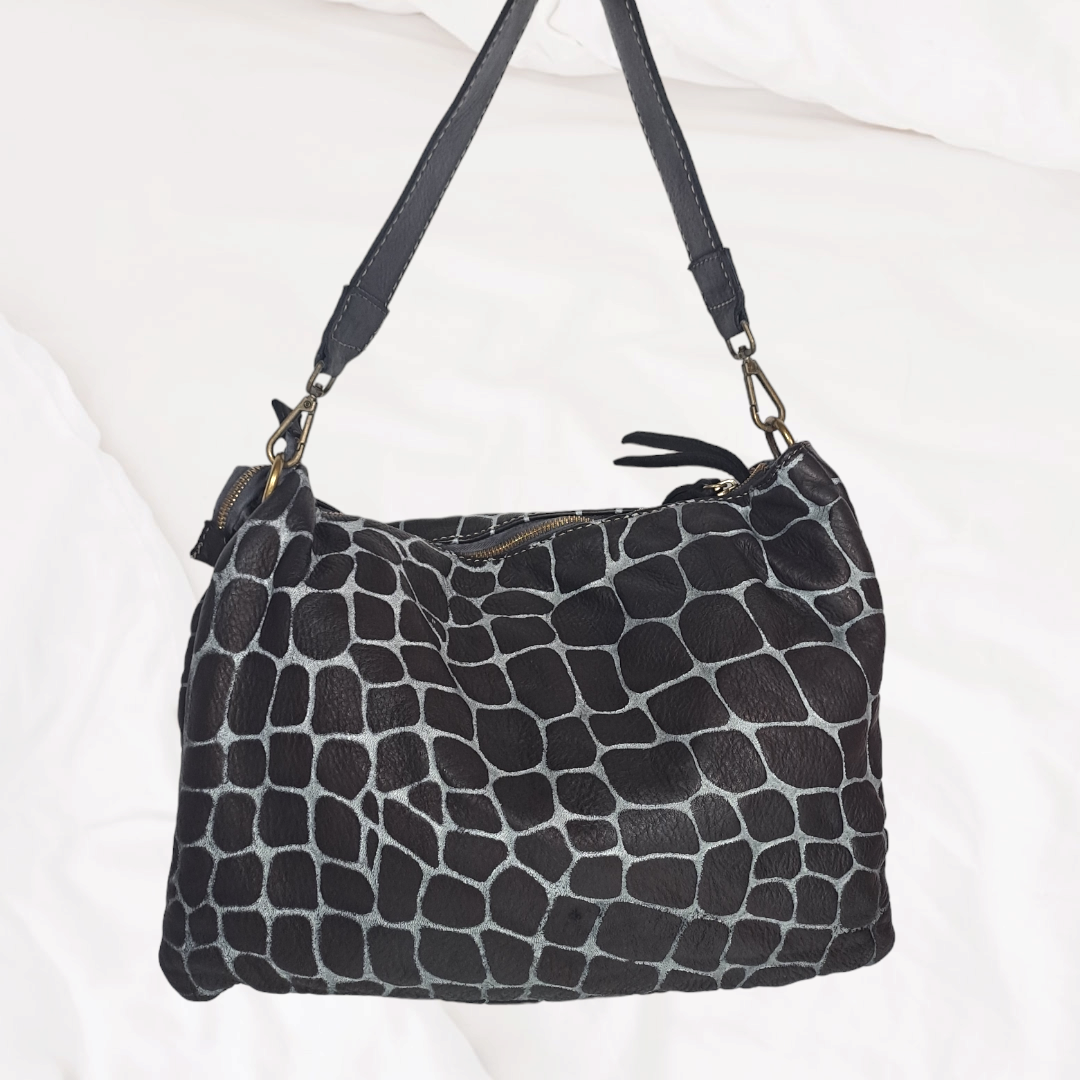 BORSA A SPALLA STAMPA COCCO