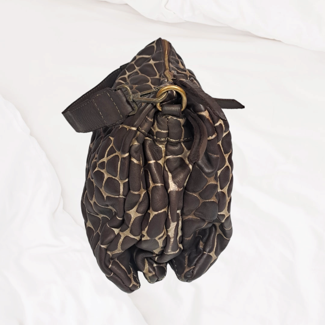 BORSA A SPALLA STAMPA COCCO