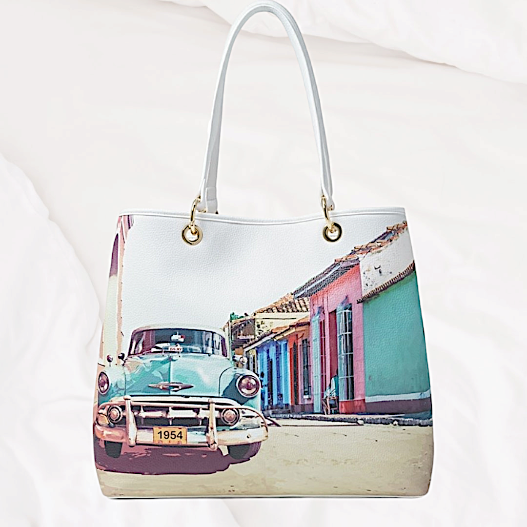 BORSA A SPALLA CARTOLINA CUBA