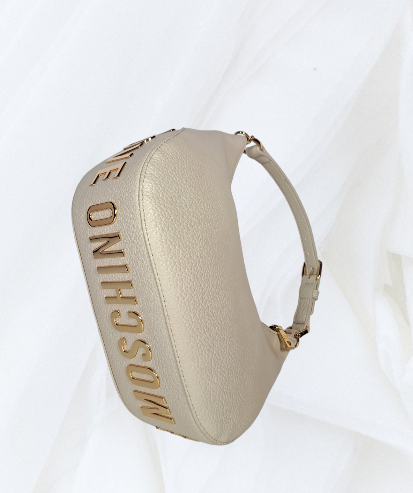 MOSCHINO NUOVA SCRITTA SOTTTO  PANNA