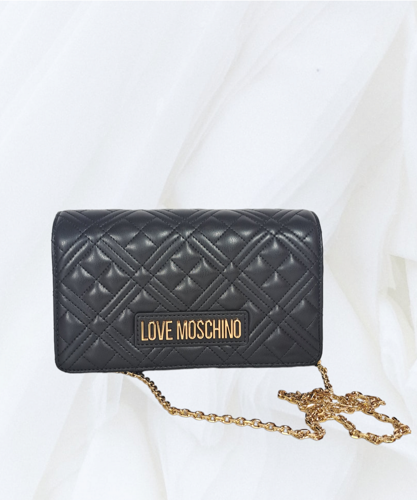 POCHETTE  CON CATTENA FINA ORO