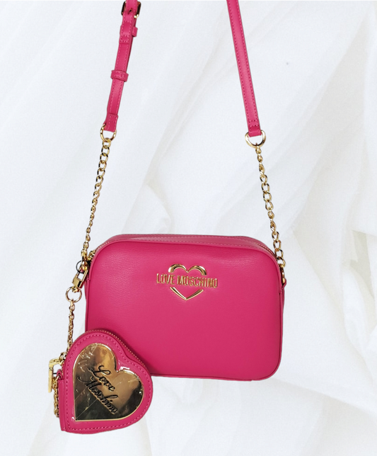 PICCOLA FUXIA CON CUORE COLGANTE