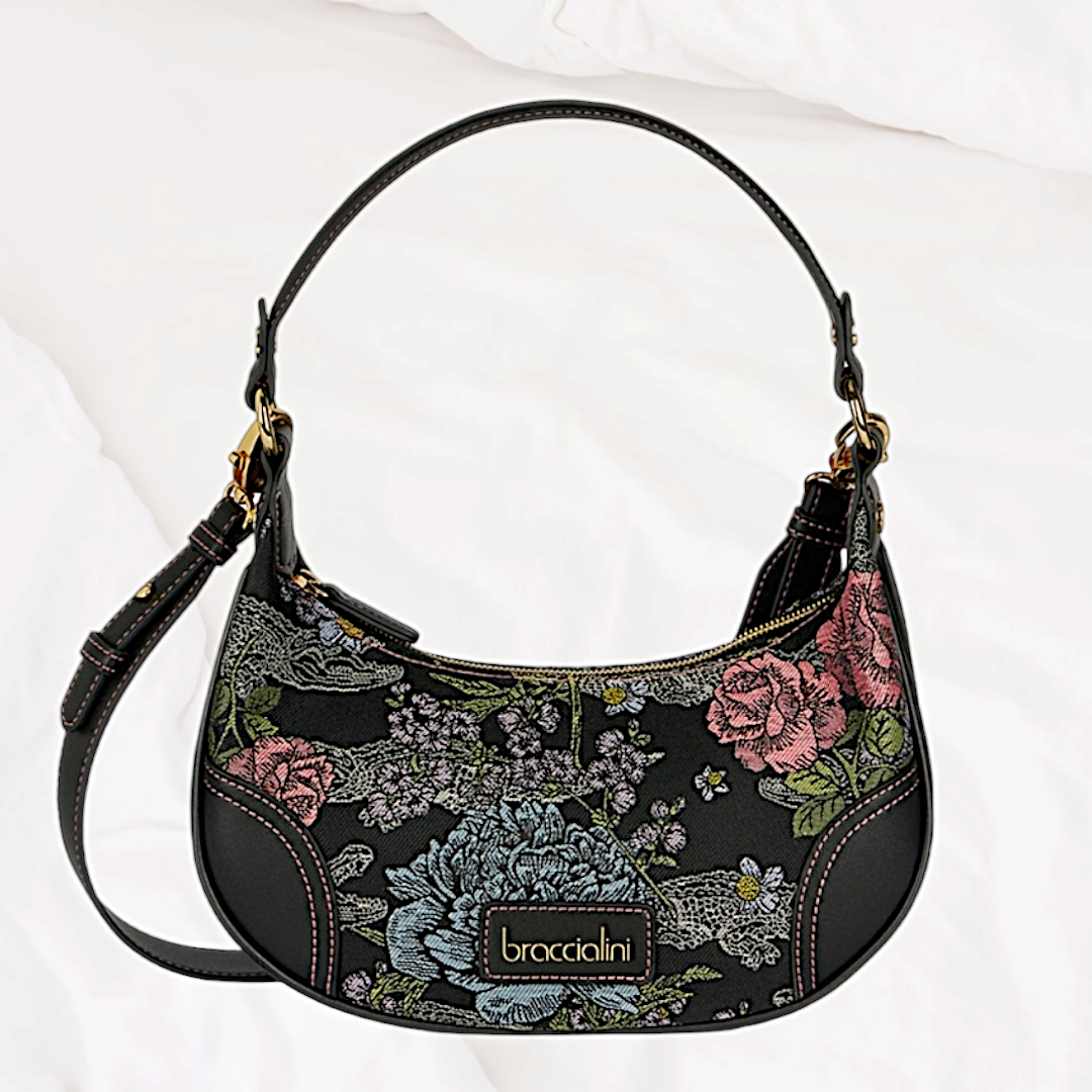 BORSA A SPALLA JACQUARD