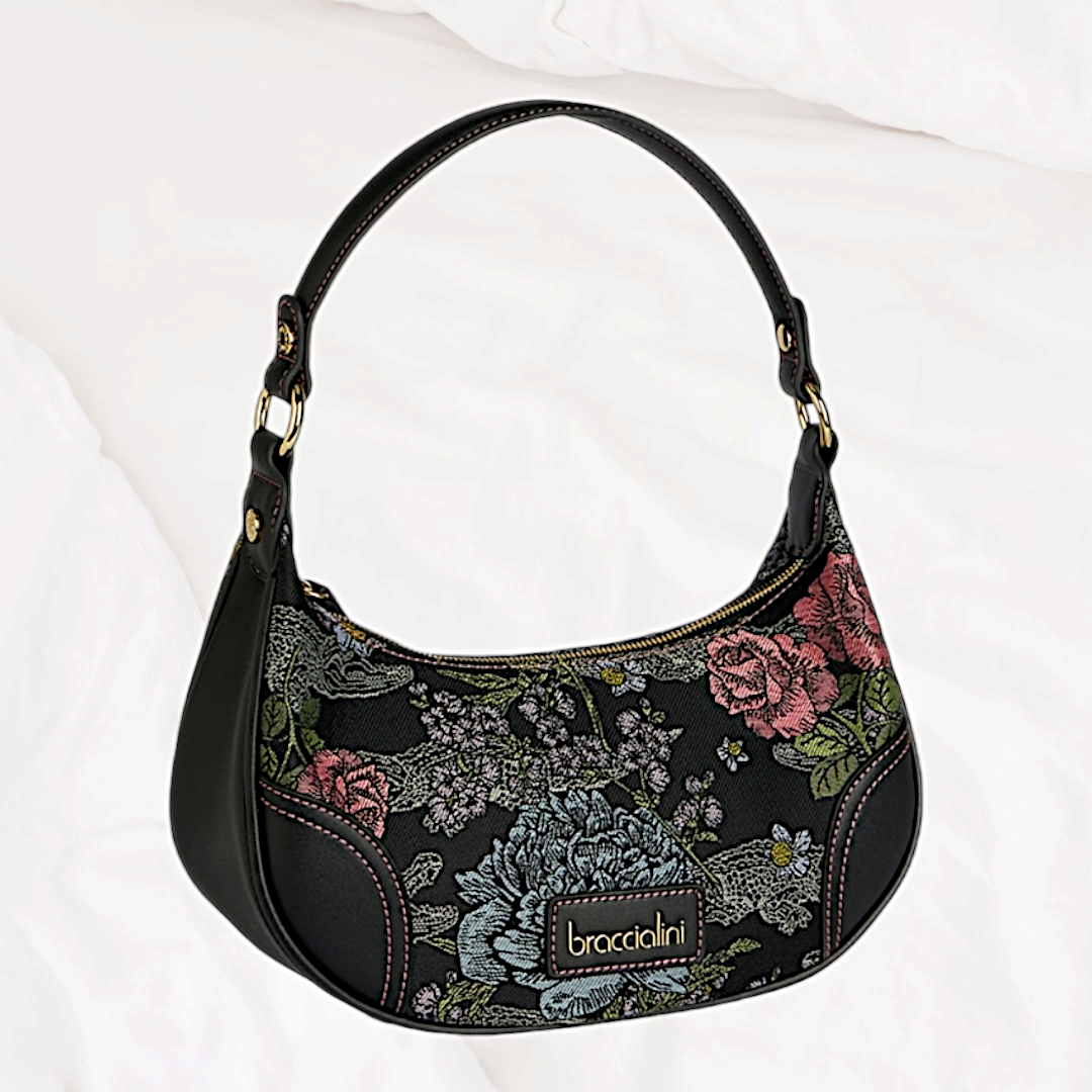 BORSA A SPALLA JACQUARD